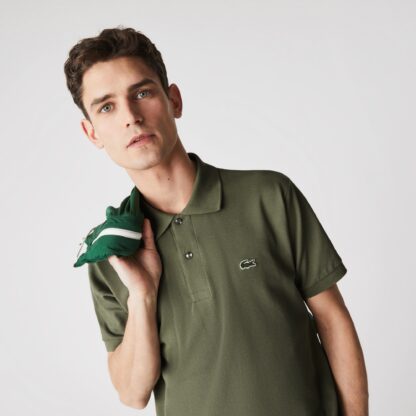 Polo Lacoste L12.12 Verde Kaki - Imagen 3
