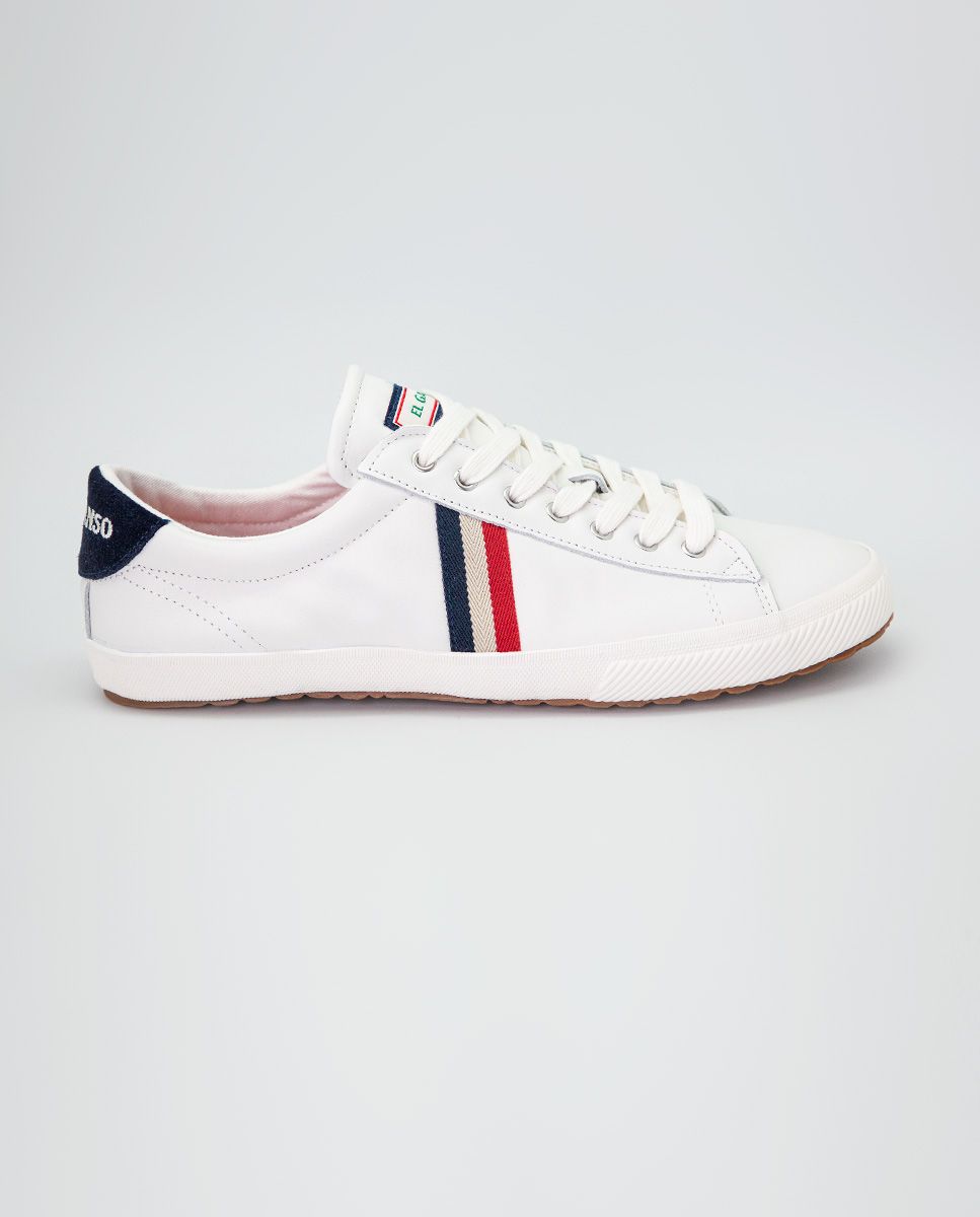 Zapatillas El Ganso Low Top Piel Blanca – Antonio López