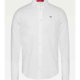Camisa Tommy Jeans oxford slim blanca