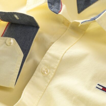 Camisa Tommy Jeans Oxford Classic Amarilla - Imagen 2