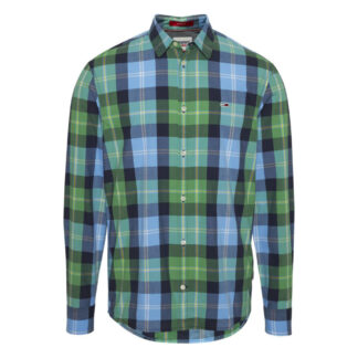 Camisa Tommy Jeans Cuadros Classic Verde