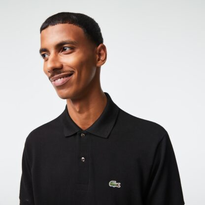 Polo Lacoste L12.12 Negro - Imagen 2