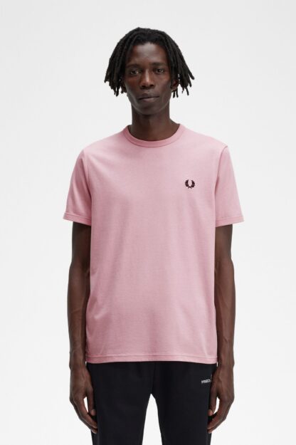 Camiseta Fred Perry Ringer M3519 Rosa - Imagen 2