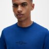 Camiseta Fred Perry Bordada Azul Cobalto - Imagen 5
