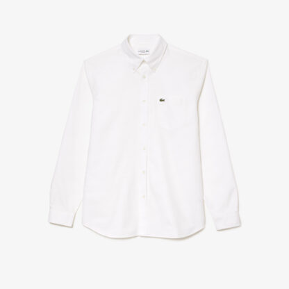 Camisa Lacoste Oxford Blanca - Imagen 5