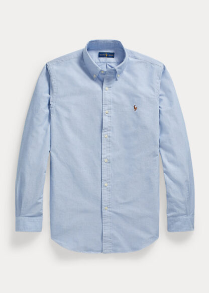 Camisa Polo Ralph Lauren Oxford Celeste - Imagen 5