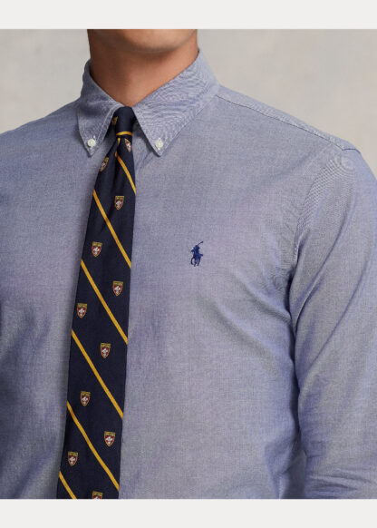 Camisa Polo Ralph Lauren Oxford Azul Elástica - Imagen 4