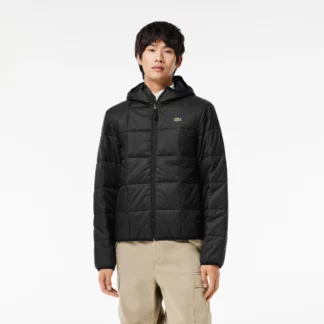 Chaqueta Acolchada Lacoste Negra
