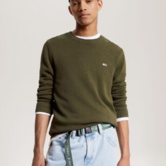 Jersey Tommy Jeans Cuello Redondo Verde
