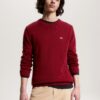 Jersey Tommy Jeans Cuello Redondo Rojo