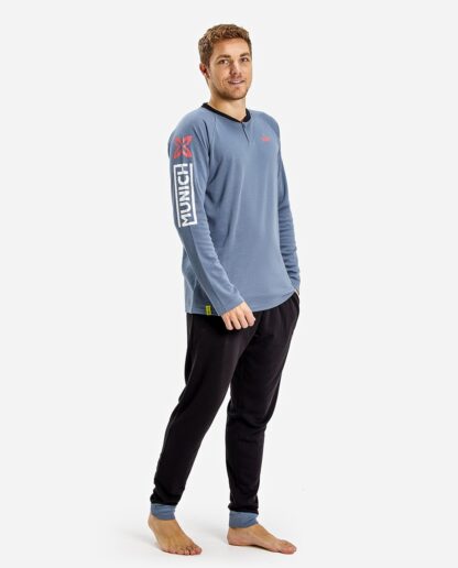 Pijama Munich Azul-Gris
