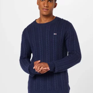 Jersey Tommy Jeans Trenzado Azul