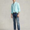 Camisa Polo Ralph Lauren Oxford Turquesa - Imagen 2