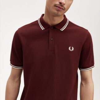 Polo Fred Perry M3600 Rojo Oscuro