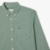 Camisa Lacoste Popelín Cuadros Verdes - Imagen 7