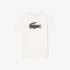 Camiseta Lacoste Sport Logo Blanco - Imagen 5