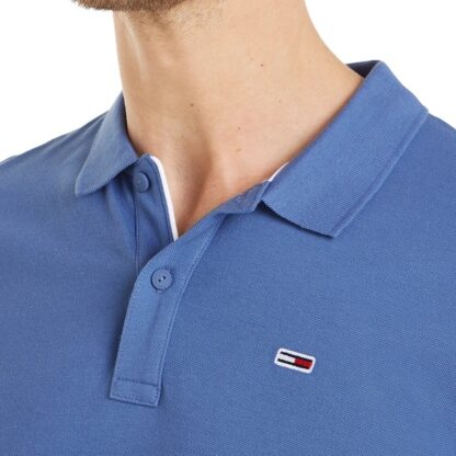 Polo Tommy Jeans Slim Azul - Imagen 3