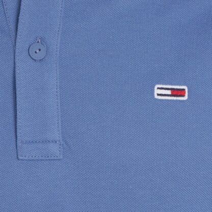 Polo Tommy Jeans Slim Azul - Imagen 4