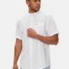 Camisa Tommy Jeans Mao Lino Blend Blanco