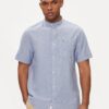 Camisa Tommy Jeans Mao Lino Blend Azul