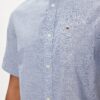 Camisa Tommy Jeans Mao Lino Blend Azul - Imagen 5