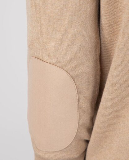 Jersey El Ganso Cuello Pico Coderas Camel - Imagen 6