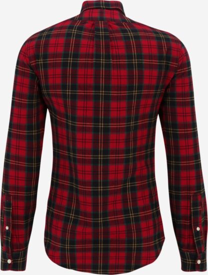 Camisa Polo Ralph Lauren Oxford Cuadros Rojos - Imagen 2