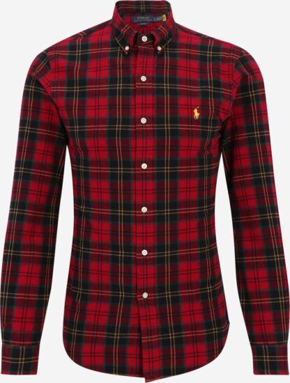 Camisa Polo Ralph Lauren Oxford Cuadros Rojos
