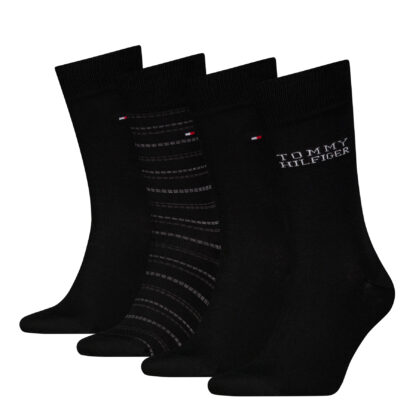 Pack 4 Calcetines Tommy Hilfiger Black - Imagen 3
