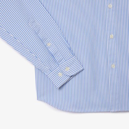 Camisa Lacoste Algodón Rayas Azul - Imagen 8