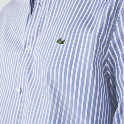 Camisa Lacoste Algodón Rayas Azul - Imagen 10