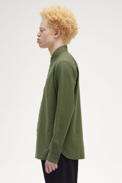 Camisa Fred Perry Oxford Verde - Imagen 8