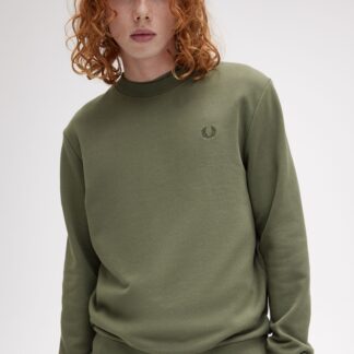 Sudadera Fred Perry Cuello Redondo Verde
