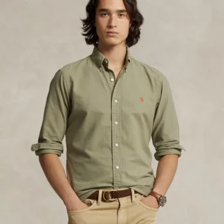 Camisa Polo Ralph Lauren Oxford kaki