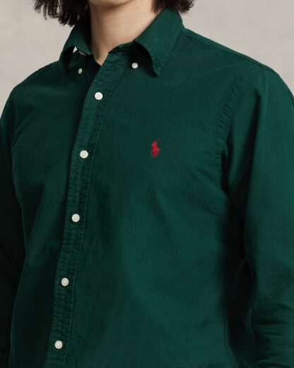 Camisa Polo Ralph Lauren Oxford Verde - Imagen 4