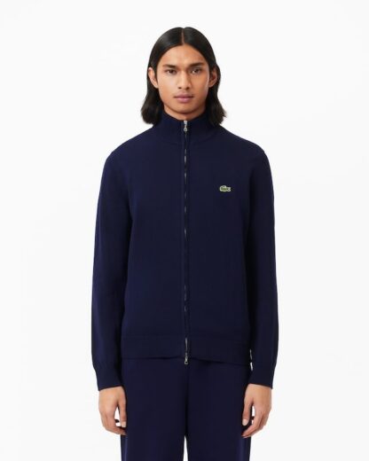 Chaqueta Lacoste con Cremallera Azul Marino