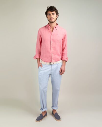 Camisa El Ganso Lino Coral - Imagen 4