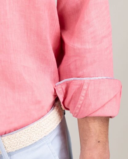 Camisa El Ganso Lino Coral - Imagen 7