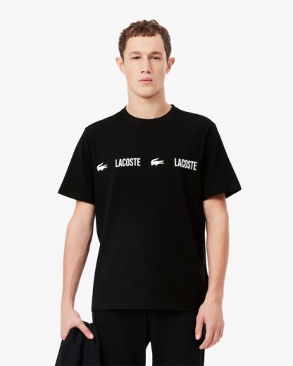 Camiseta Lacoste Print Negra