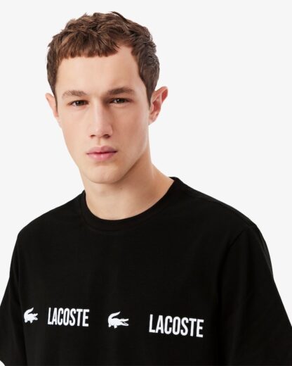 Camiseta Lacoste Print Negra - Imagen 3