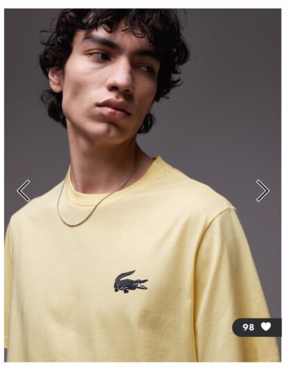 Camiseta Lacoste Amarilla - Imagen 4