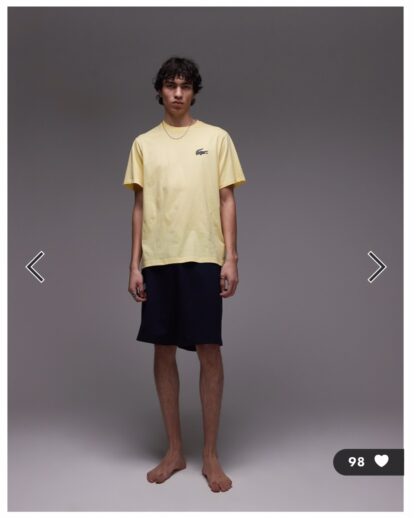 Camiseta Lacoste Amarilla - Imagen 5