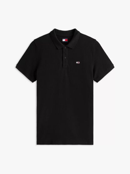 Polo Tommy Jeans Slim Negro - Imagen 5