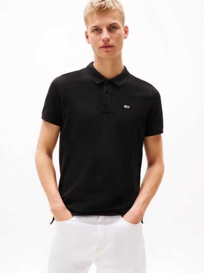 Polo Tommy Jeans Slim Negro