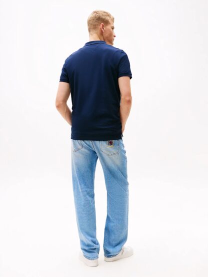 Polo Tommy Jeans Slim Azul - Imagen 4