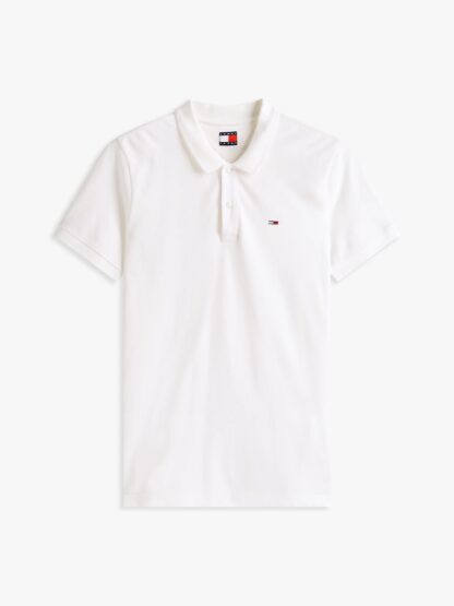 Polo Tommy Jeans Slim Blanco - Imagen 3