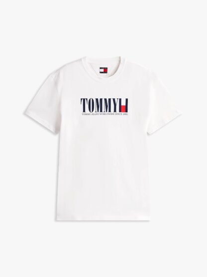 Camiseta Tommy Jeans Regular Blanca - Imagen 6