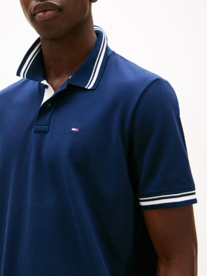 Polo Tommy Jeans Regular Tipped Azul - Imagen 5