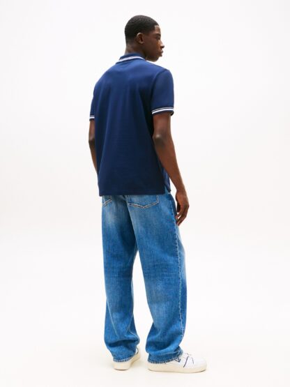 Polo Tommy Jeans Regular Tipped Azul - Imagen 2