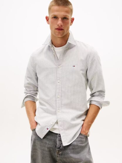 Camisa Tommy Jeans Rayas Oxford slim